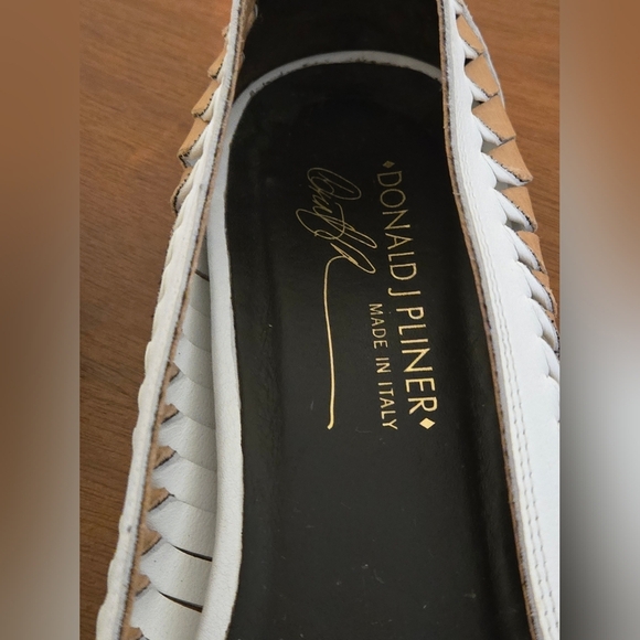 Donald Pliner Size 6.5M Eda Open Toe Sandal Ballet Flats - Picture 6 of 12